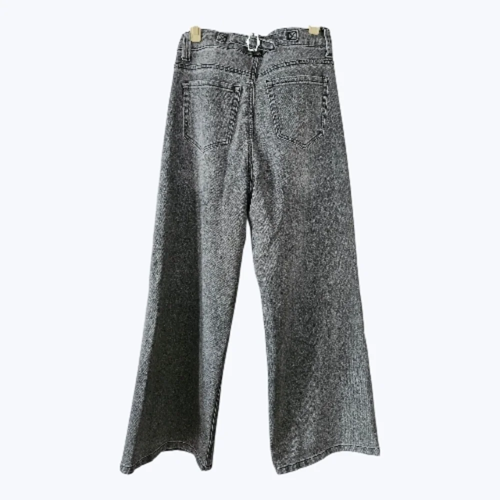 LOVE CULT Sz 3 Wide Leg Womens Jeans Light Black - Picture 2 of 6